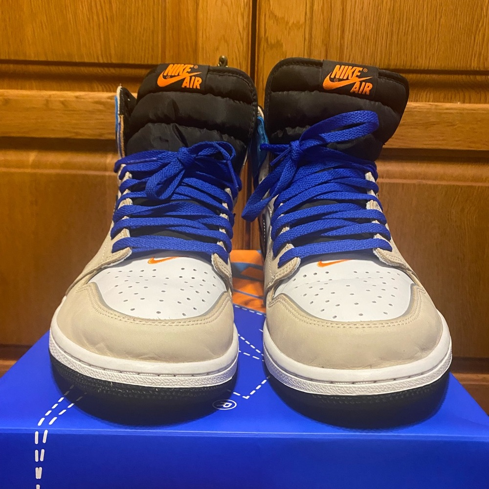 Air Jordan 1 Retro High OG DC6515 100 White/Orange/Blue/Black Size 13